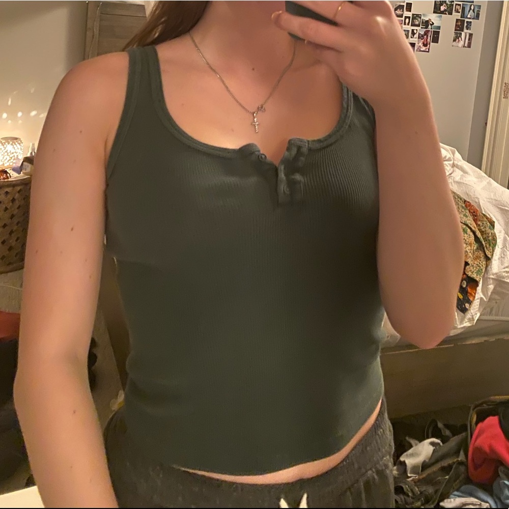 Brandy Melville Forest Green Tank Top